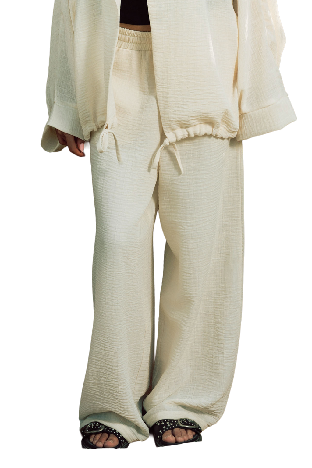 The Air cardigan pants beige