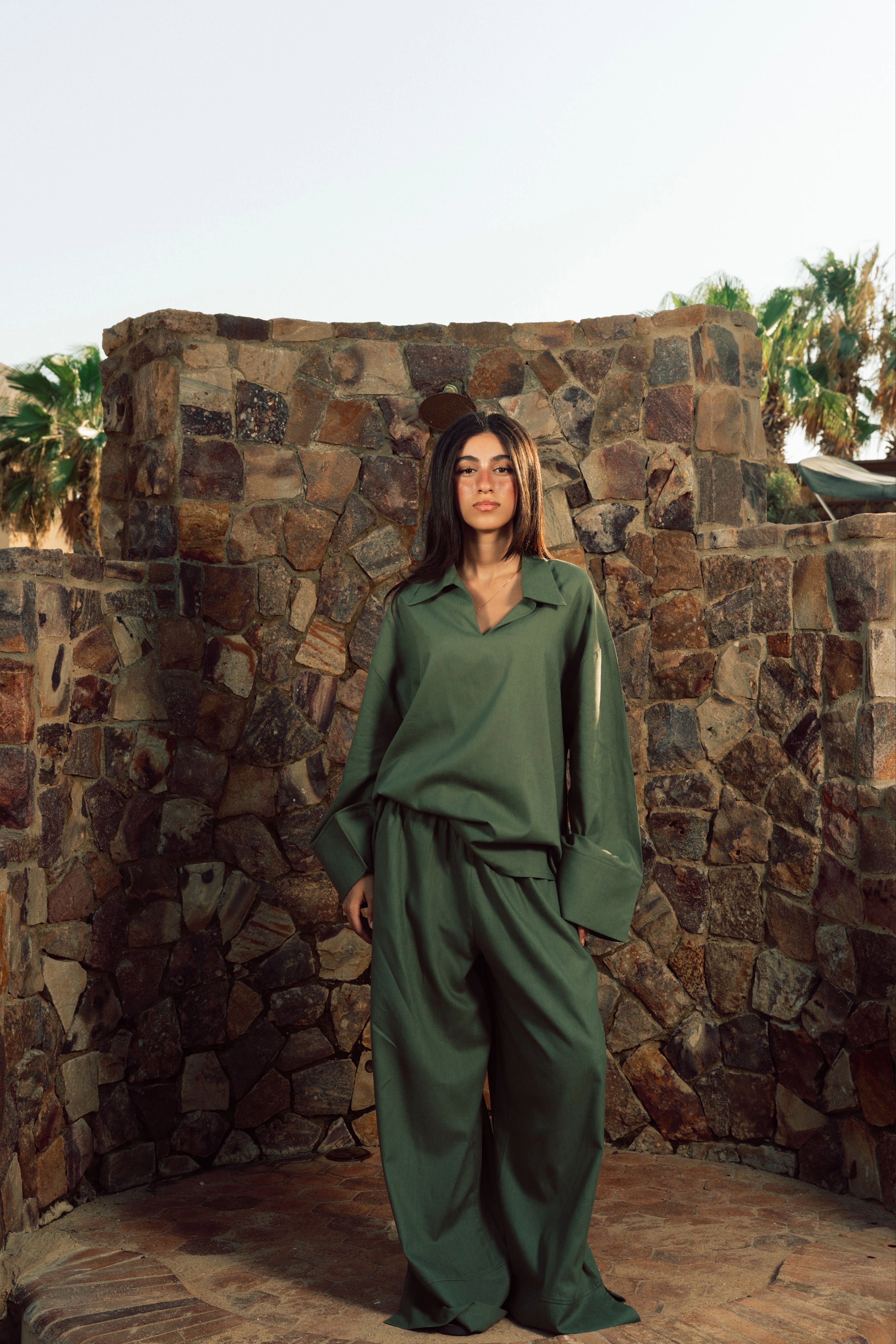 The still olive pants