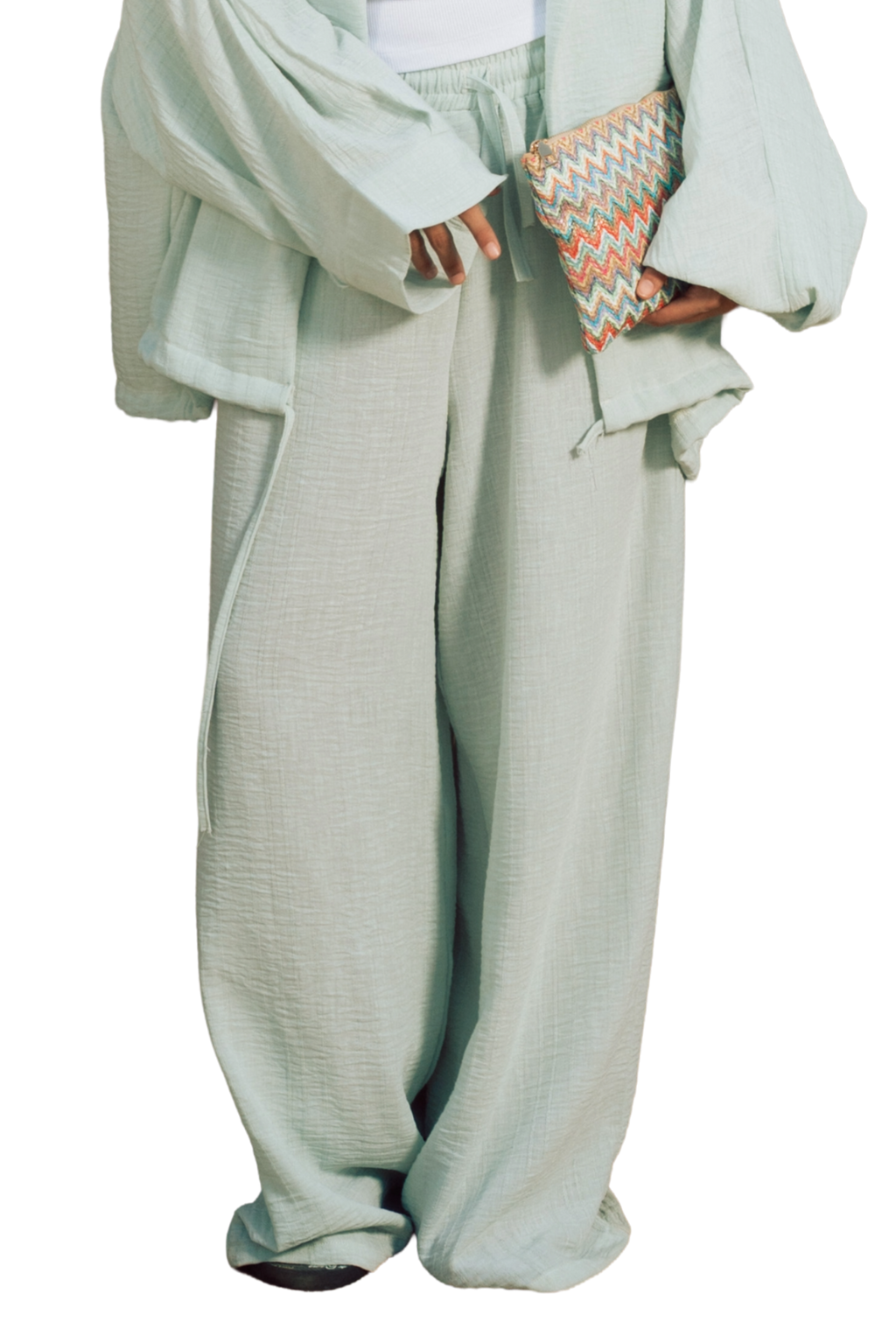The Air pants mint green