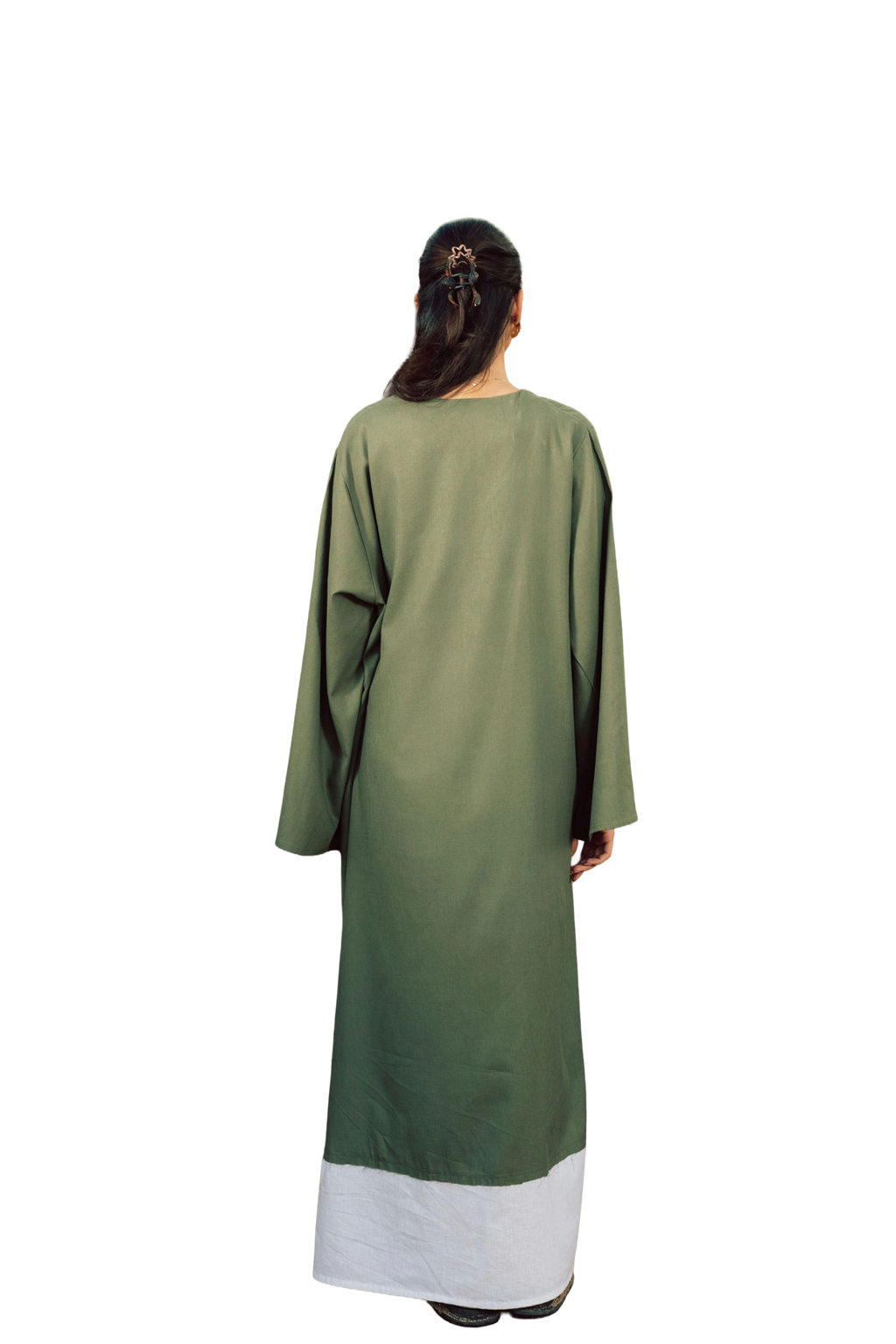 The Still Flow Dress olive