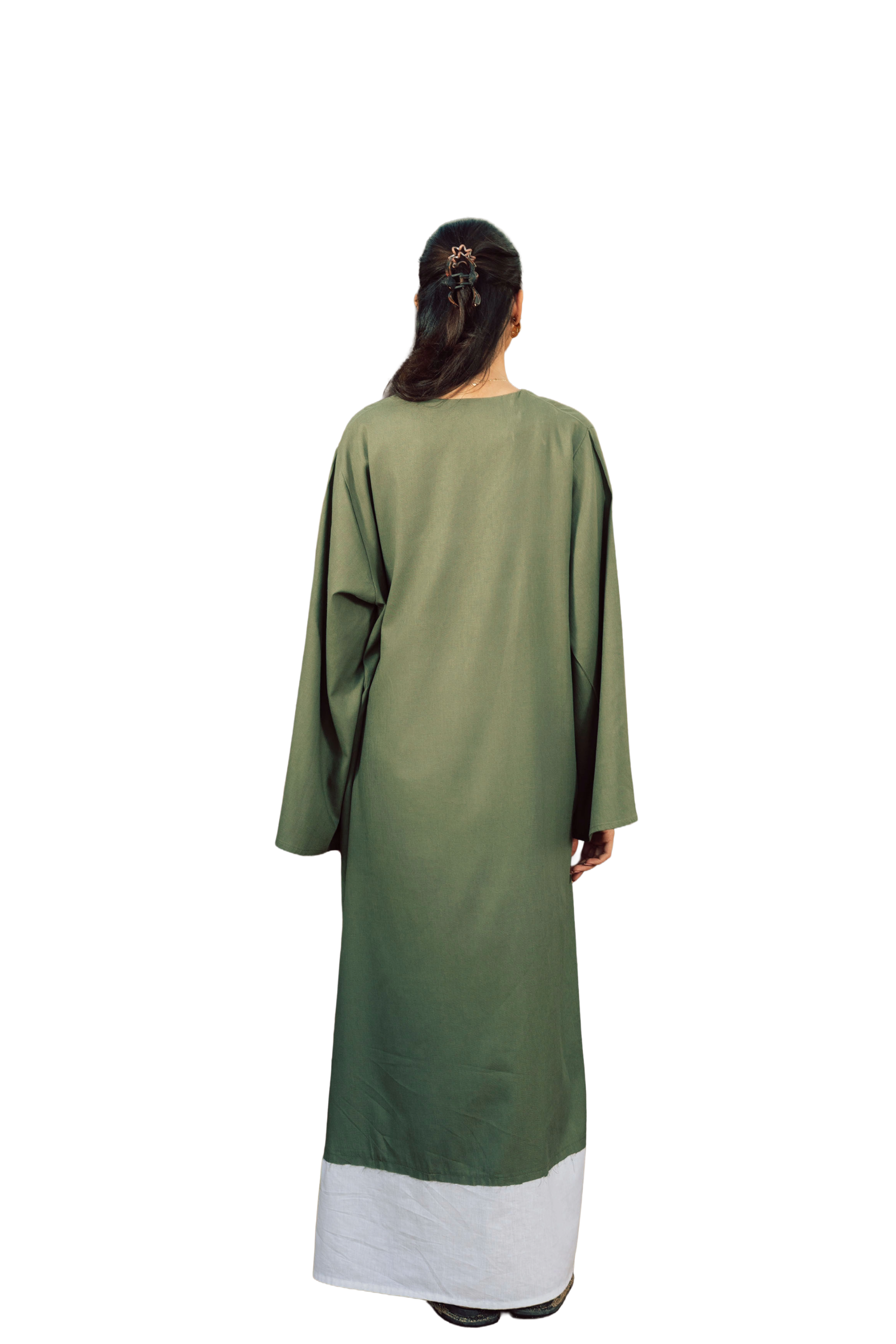 The Still Flow Dress olive