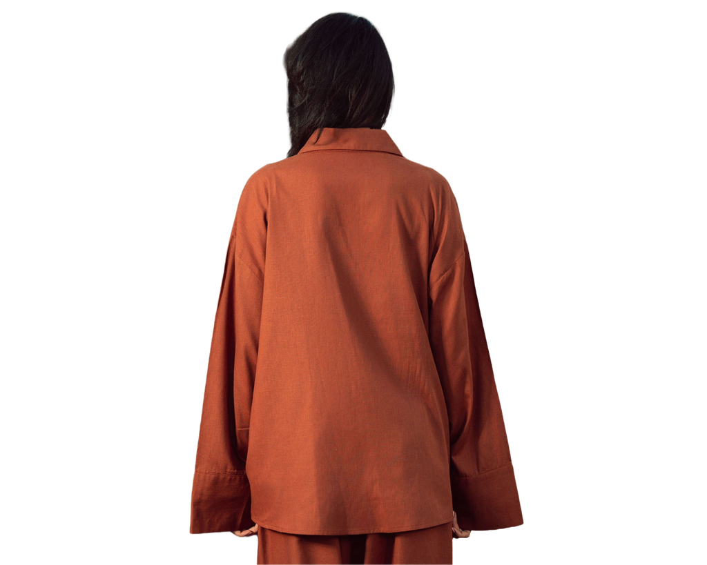 The still burnt orange top