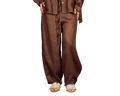 Ballon linen pants brown