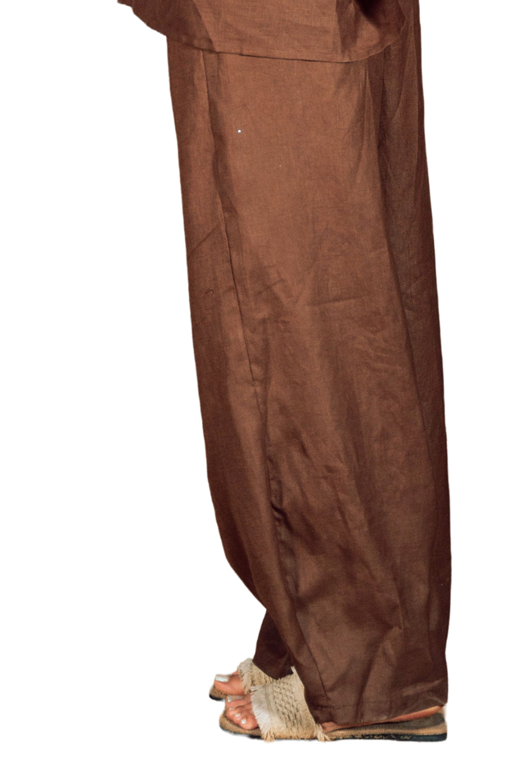 Ballon linen pants brown
