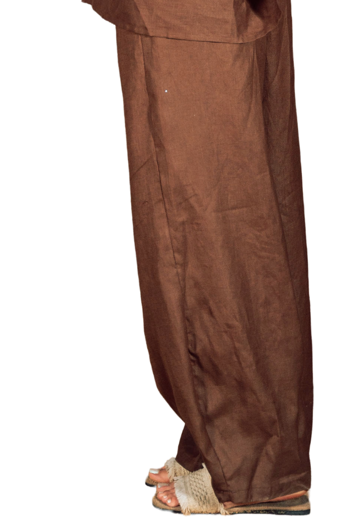 Ballon linen pants brown