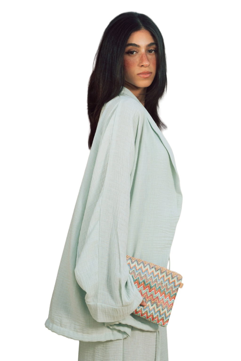 The Air cardigan mint green